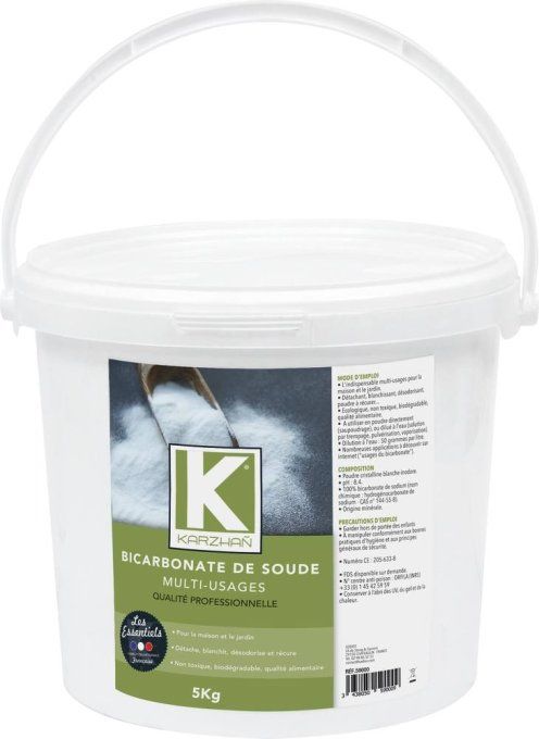 Bicarbonate de soude - seau de 5kg. KARZHAN