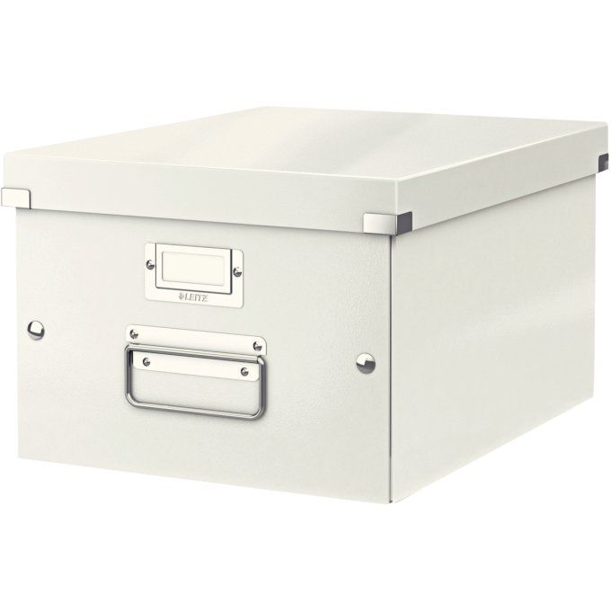 Boite de rangement en carton Click&Store WOW A4+ blanc