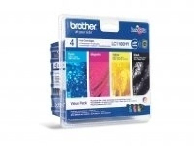 BROTHER Pack 4 Cartouches Encre LC1100 HC Cyan, Magenta, Jaune, Noir Pour modèles Brother DCP 6690cw