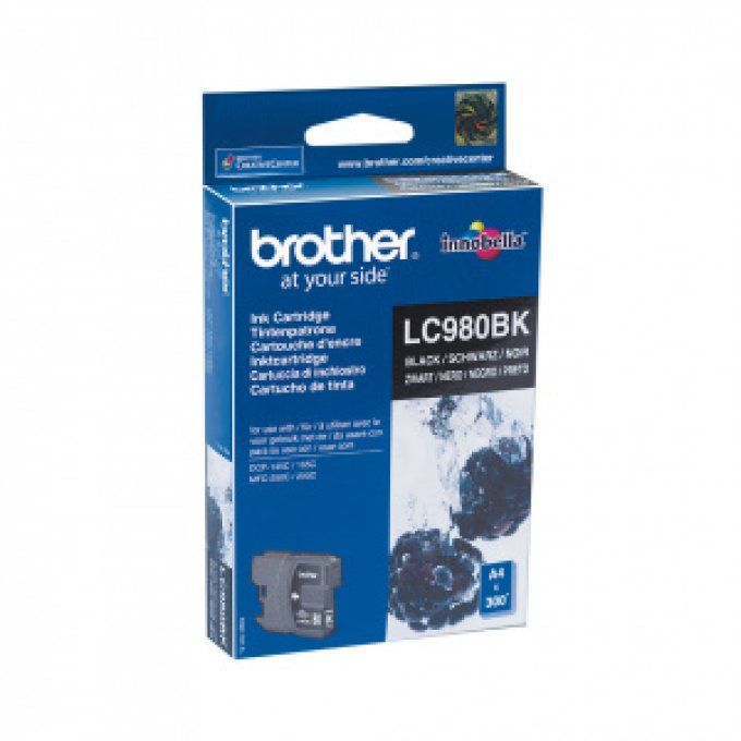 BROTHER Cartouche Encre LC980BK Noir 300 pages.