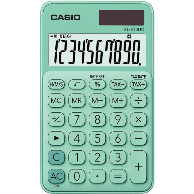 Machine à calculer de poche Casio 10 chiffres SL-310UC