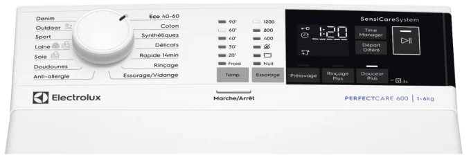 Lave linge top 6kg ELECTROLUX EW6T3264AK