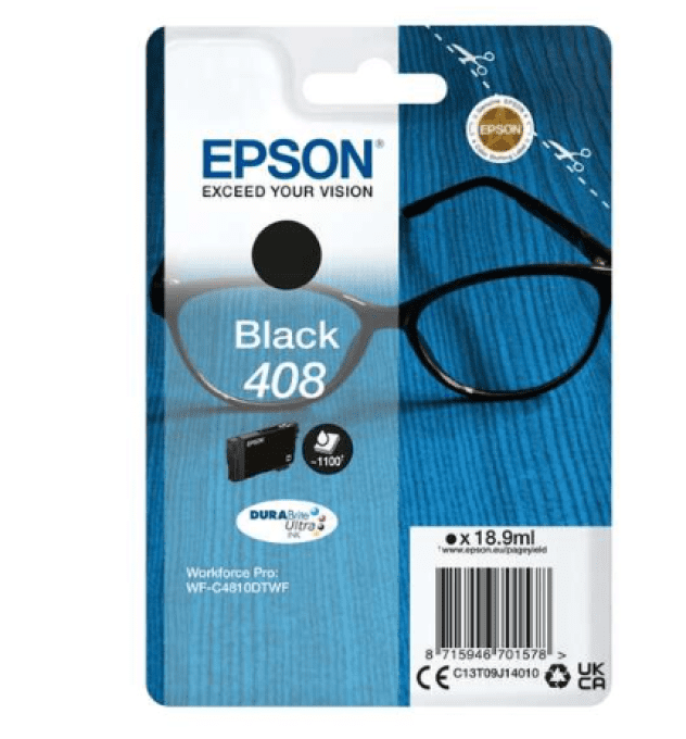 Cartouche d'encre noire originale Epson 408