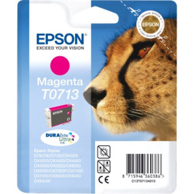 EPSON Cartouche Guépard T0712 Encre DURABrite Ultra