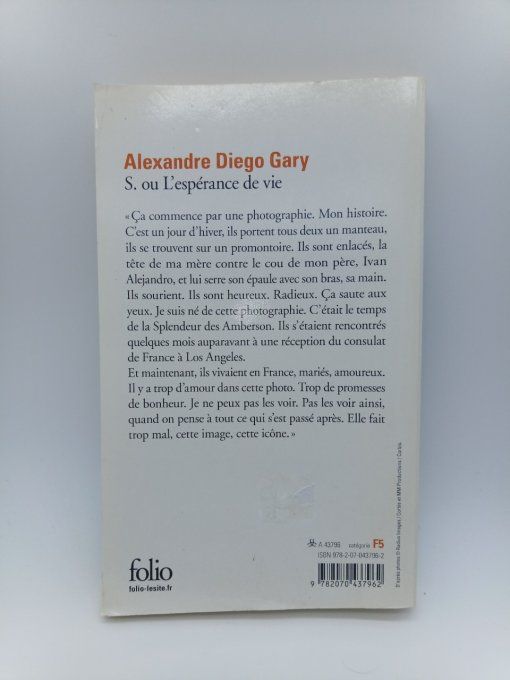 GARY Alexandre Diego    S. ou l'espérance de vie