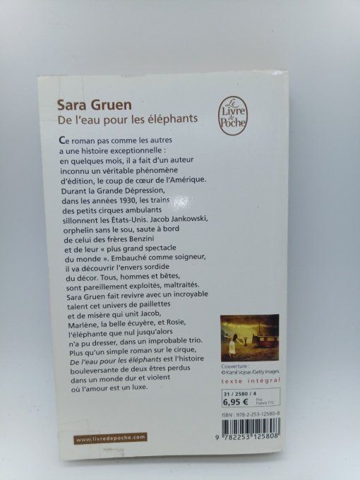 GRUEN Sara   De l'eau pour les éléphants