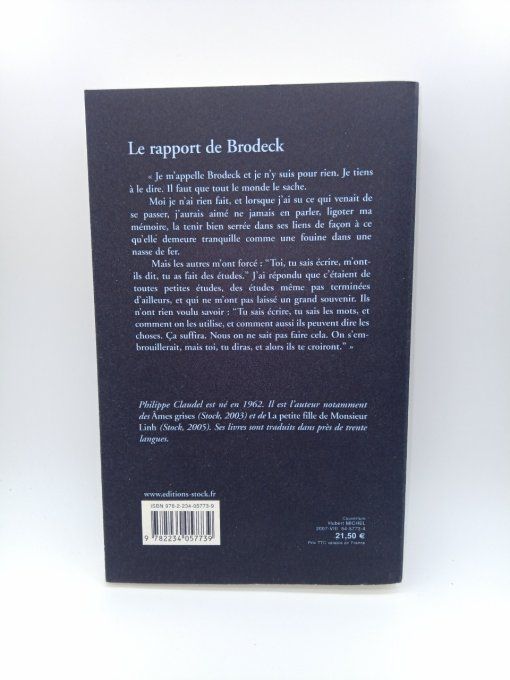 CLAUDEL Philippe   Le rapport de Brodeck