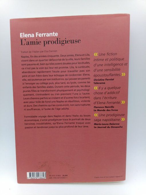 FERRANTE Éléna   L'amie prodigieuse