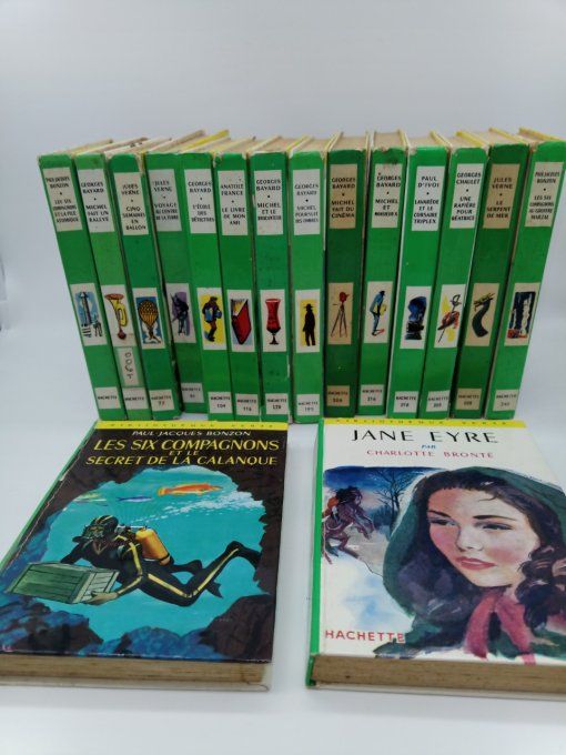 Lot de 29 livres bibilothèque verte