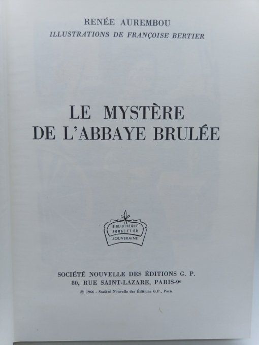 René AUREMBOU  Le mystère de l'abbaye brûlée