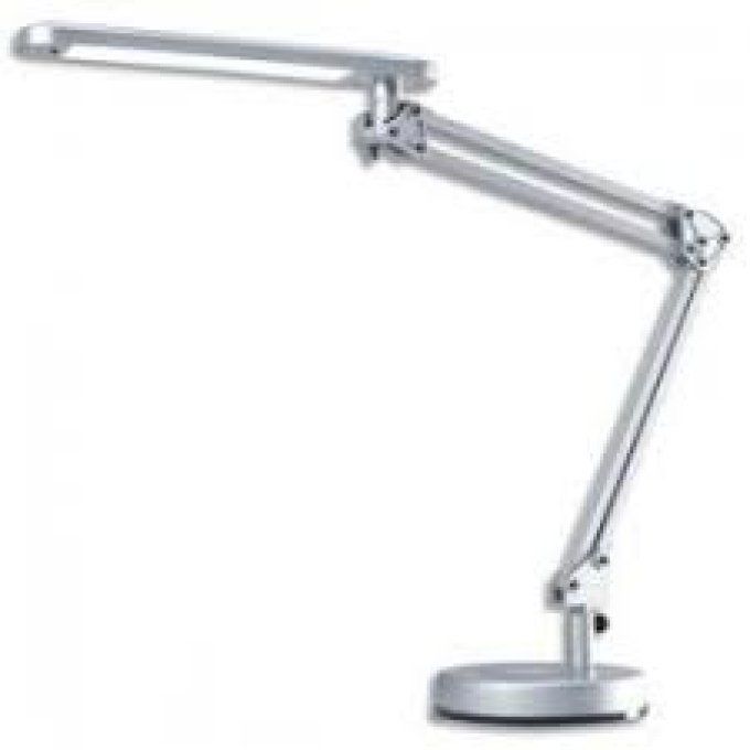 HANSA Lampe à LED 4 Stars Argent ABS alu et métal - Bras 2 x 28 cm, Tête 28,4 x 4,5 cm Socle D15,3 c