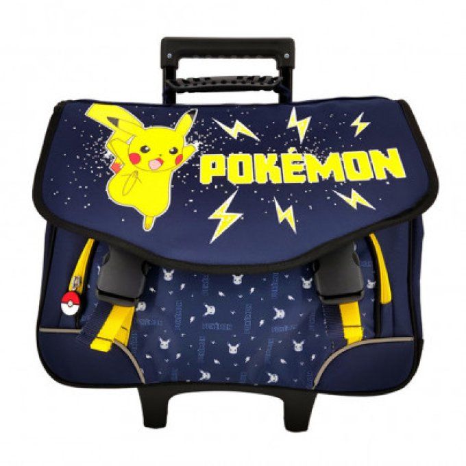 Cartable à roulettes POKEMON 2 compartiments 41cm