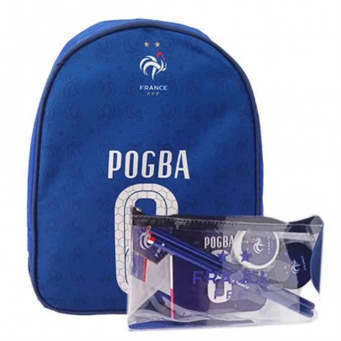 Sac à dos FFF Pogba Sport et loisirs + Trousse garnie