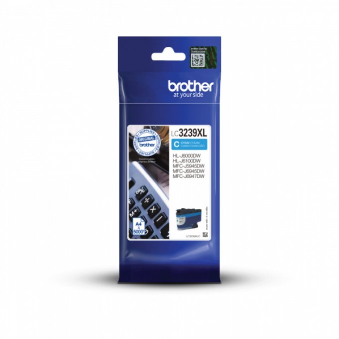 BROTHER Cartouche encre LC3239XLC Cyan 5 000 pages