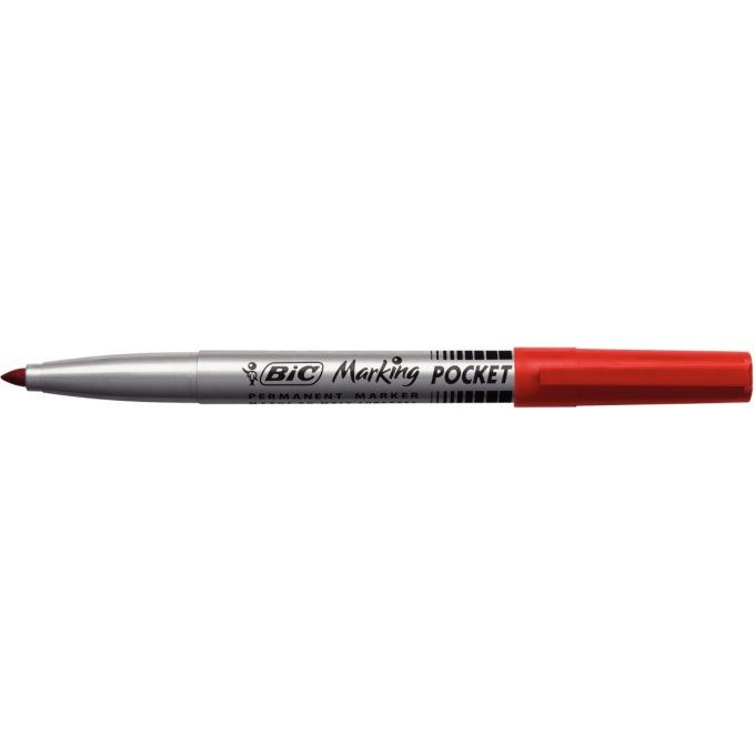 Marqueur BIC permanent marking 1445 tracé 1mm encre base alcool inodore corps plastique multiusage 