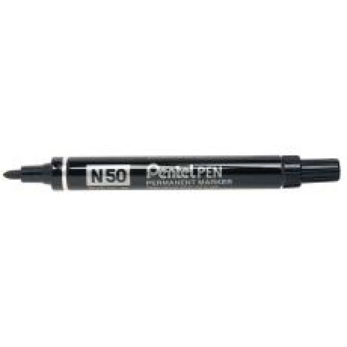 PENTEL N50 Marqueur permanent pointe ogive base alcool noir