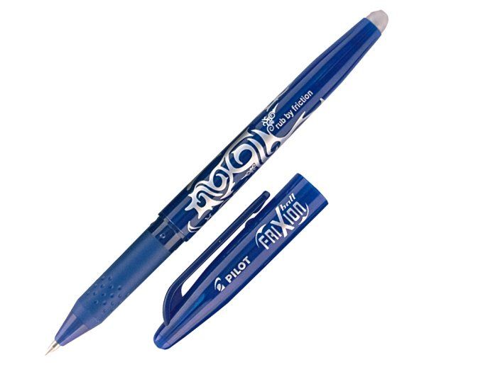 Roller PILOT  frixion ball écriture moyenne 0.7mm encre effaçable grip préhension rechargeable gomme