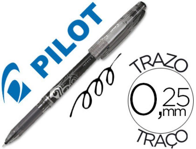 Roller PILOT frixion  pointe aiguille 0.3mm encre effaçable