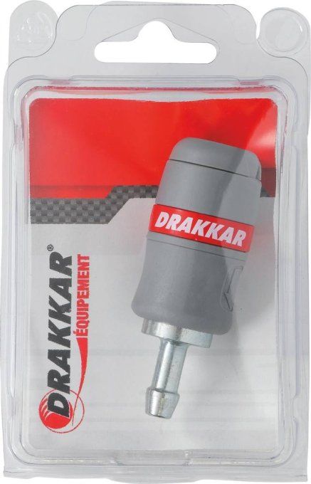 Raccord rapide femelle passage d'air 6mm pour tuyau de 8mm - blister