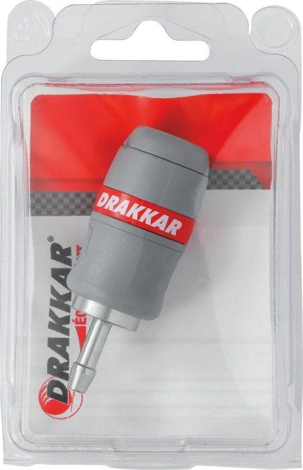 Raccord rapide femelle passage d'air 6mm pour tuyau de 6mm - blister
