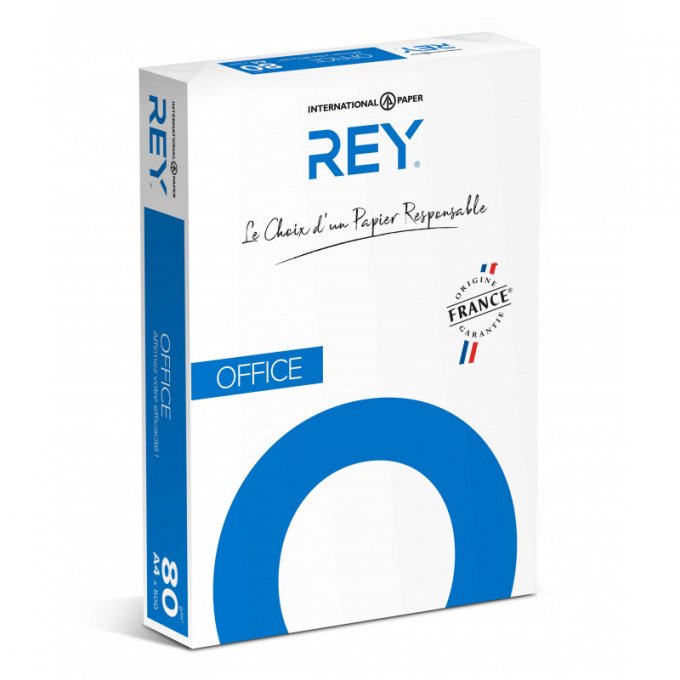 Ramette papier A4 80G REY OFFICE 500 feuilles blancheur élevée