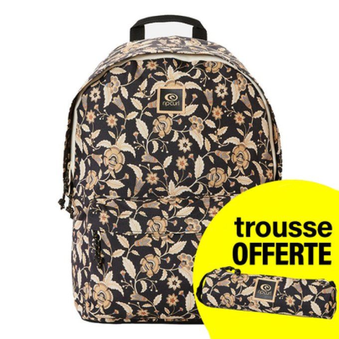 Sac à dos RIP CURL Dome Dreamer Black 1 compartiment + Trousse OFFERTE