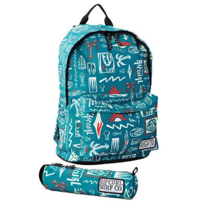 Sac à dos RIP CURL Dome Bts 1 compartiment Ocean + Trousse OFFERTE