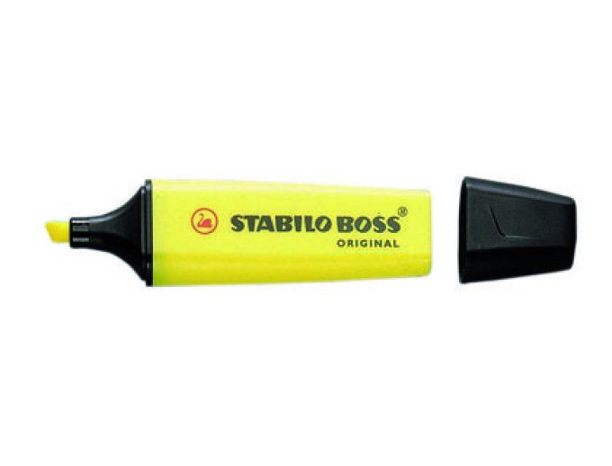 Surligneur STABILO boss tracé 2/5mm pointe biseautée