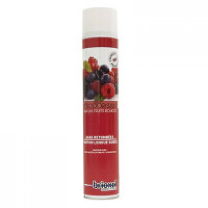 Aérosol désodorisant BRIOXOL parfum fruits rouges 750 mL