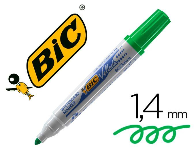 Marqueur bic velleda 1701 effaçable pointe ogive tracé 1.5mm rouge