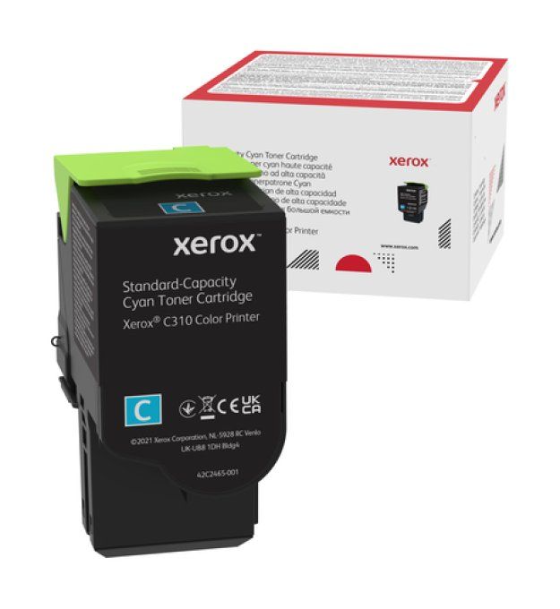 Xerox Cartouche de toner Cyan C310 / C315 - 006R04357. Rendement  2000 pages.  couleur cyan